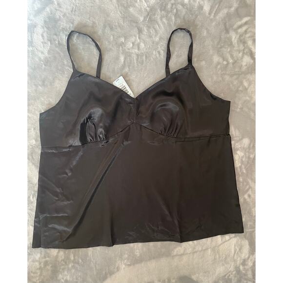 NWT Torrid Black Satin Babydoll Cami Tank Top 3 Plus Y2K Curvy Neutral  3X 20 22 - Picture 5 of 8